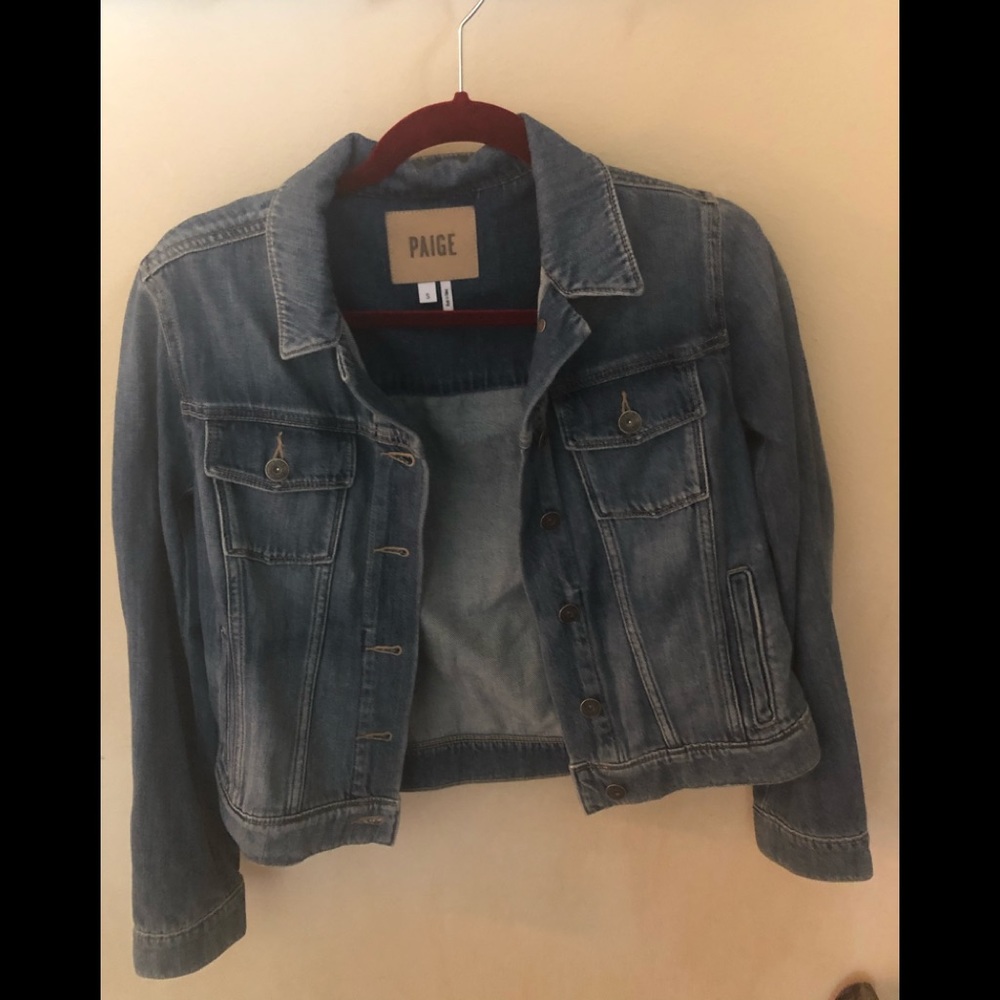 Paige ‘Rowan’ crop denim jacket size S